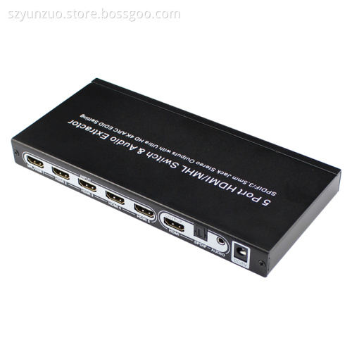 HDMI5X1Switch with Audio Extractor